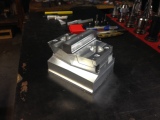 Automotive attribute checking fixture, main block, 5-axis CNC machined in 1 set-up.